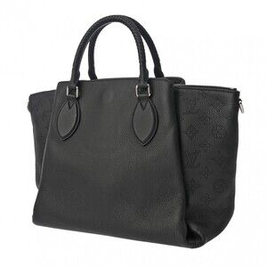 Louis Vuitton Noir Leather Black Handbag Monogram Omer Mahina